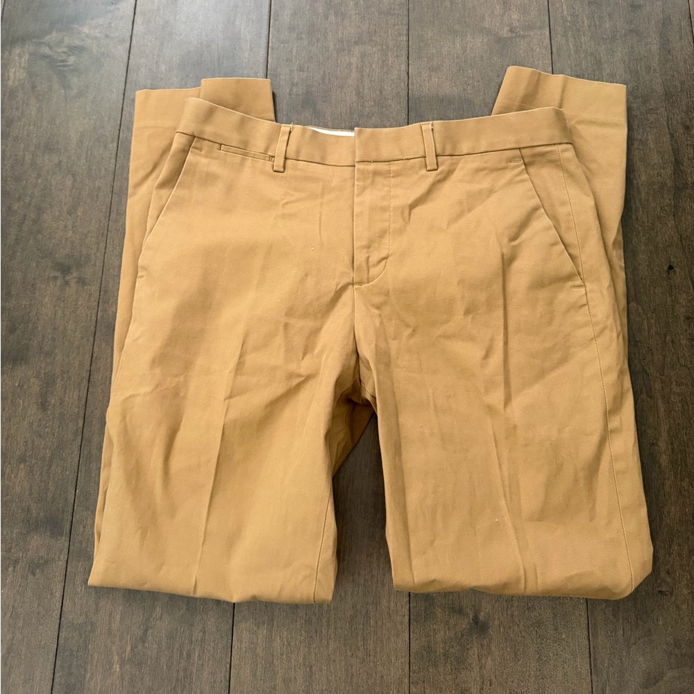 Express Photographer Slim Fit Chino Pants Tan Khaki Stretch 29x30